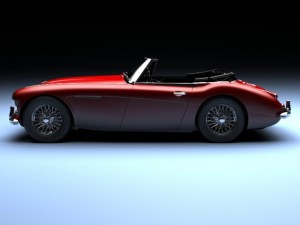 1965 austinhealey 3000 mkiii Modelo 3D