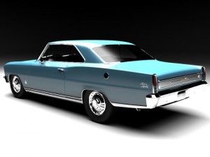 1966 chevrolet nova ss Modelo 3D