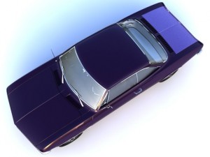 1969 chevrolet corvair monza Model 3D