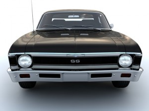 1969 chevrolet nova ss 396 3D Model