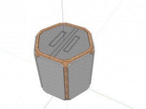 scifi cargo crate 2 3D Model