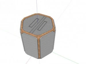 scifi cargo crate 2 3D Model