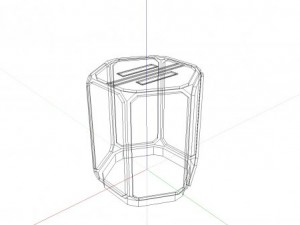 scifi cargo crate 2 3D Model