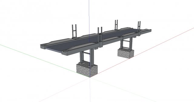 steel bridge Modello 3D .c4d .max .obj .3ds .fbx .stl .blend