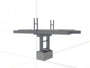 steel bridge Modello 3D