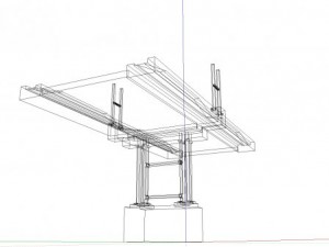 steel bridge Modello 3D