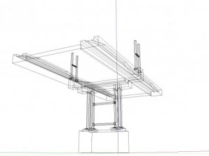 steel bridge 3D Model