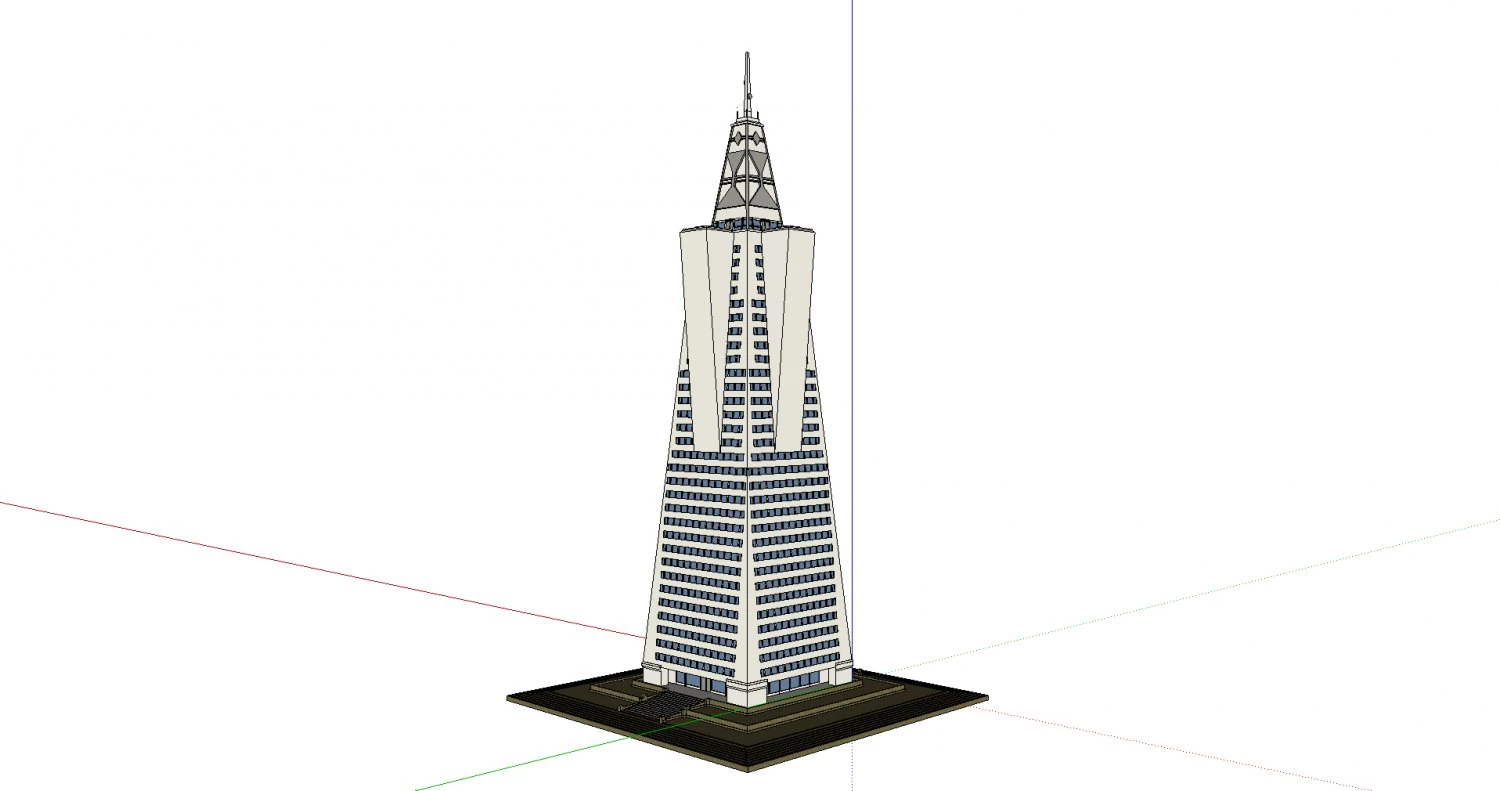 san fran tower 3D Model .c4d .max .obj .3ds .fbx .stl .blend 