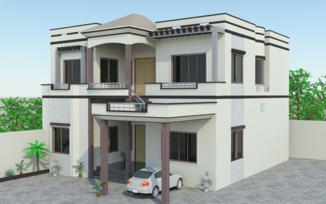 house 3D-Modell .c4d .max .obj .3ds .fbx .stl .blend 