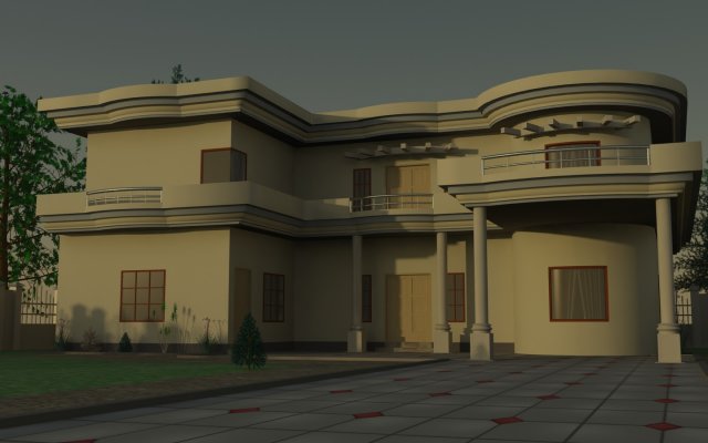 house Modelo 3D .c4d .max .obj .3ds .fbx .stl .blend 