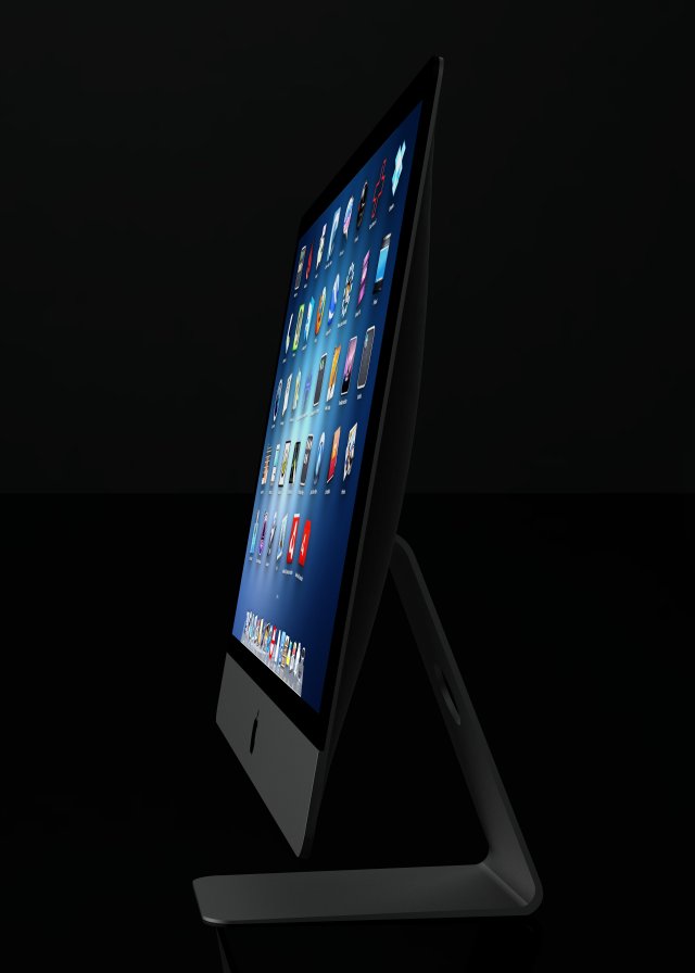 apple imac 2012 3Dモデル .c4d .max .obj .3ds .fbx .stl .blend 