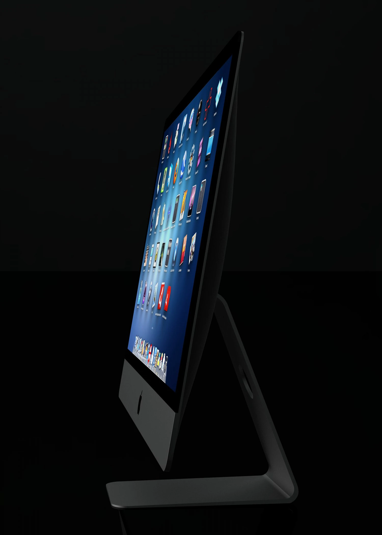 apple imac 2012 3D Model .c4d .max .obj .3ds .fbx .stl .blend 