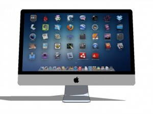 apple imac 2012 3Dモデル