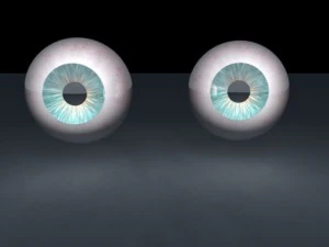 olhos verdes Modelo 3D