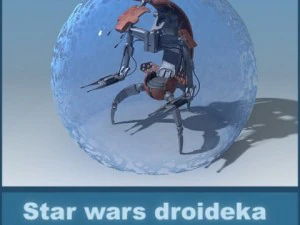 droideka de starwars Modelo 3D
