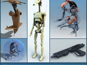 cole&ccedil;&atilde;o guerra nas estrelas Modelo 3D