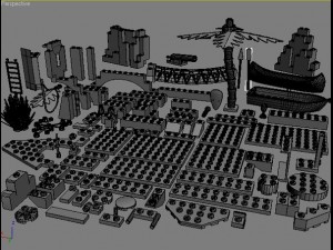 lego collection Model 3D