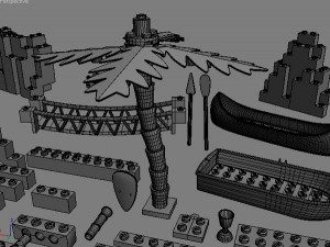 lego collection Model 3D