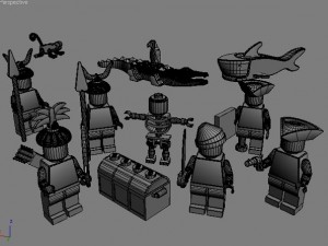 lego collection Model 3D