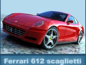 ferrari 612 scaglietti 3Dモデル