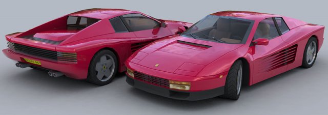 ferrari 3D 모델 .c4d .max .obj .3ds .fbx .stl .blend 