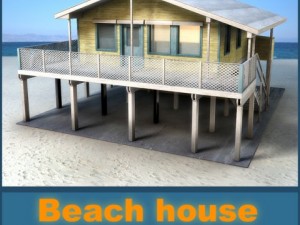 beach house 3Dモデル