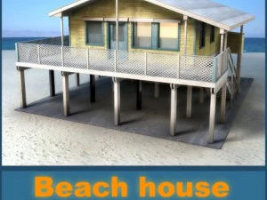 casa de playa Modelo 3D