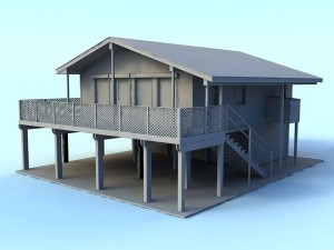 beach house 3Dモデル