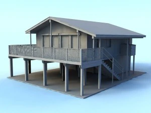 beach house 3D Model