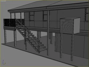 beach house 3D Model