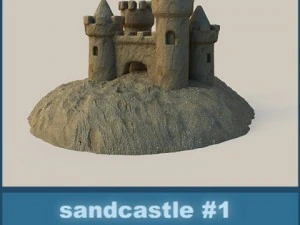 sand castle 1 3D Model