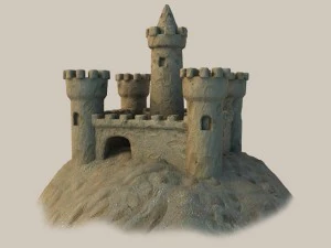 sand castle 2 3D Model