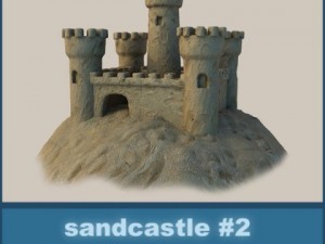 sand castle 2 3D Model