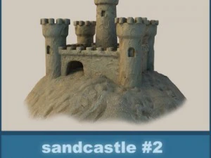 sand castle 2 3D Model