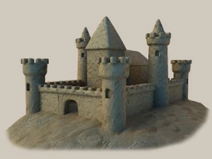 castello di sabbia 3 Modello 3D