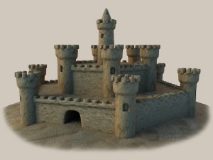 sand castle 4 Modèle 3D