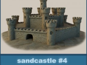 sand castle 4 3D Model