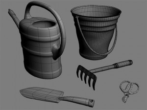 garden stuff 3D 模型