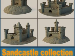 zandkasteel collectie 3D Model