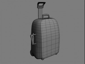 travel suitcase 1 3D Модель