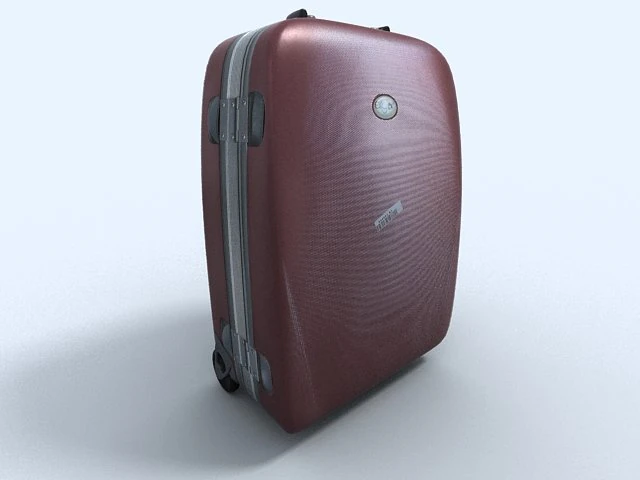 travel suitcase 3 3D Model .c4d .max .obj .3ds .fbx .stl .blend 