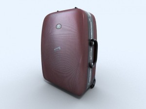 travel suitcase 3 3D 模型