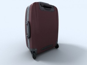 travel suitcase 3 3D 模型