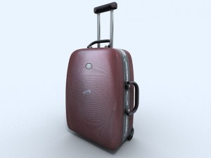 travel suitcase 3 3D 模型