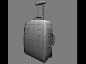 travel suitcase 3 3D 模型