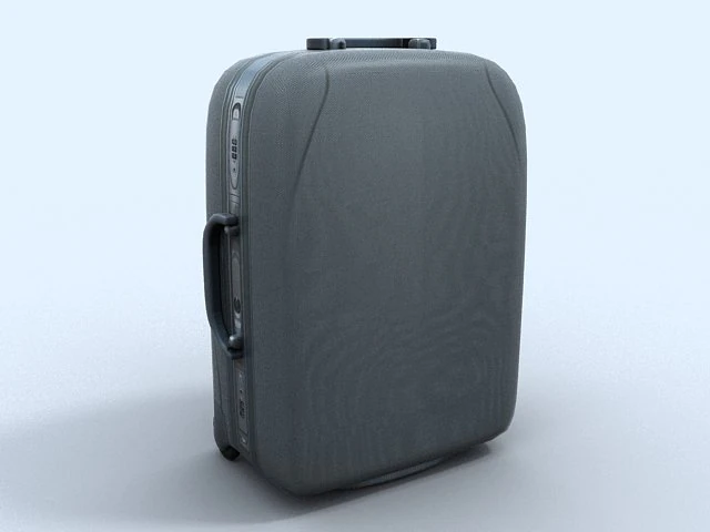 travel suitcase 4 3D Model .c4d .max .obj .3ds .fbx .stl .blend