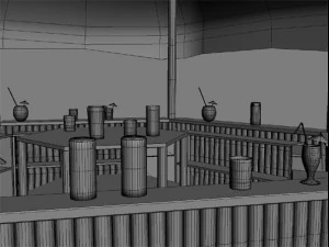 beach bar 1 3D Model
