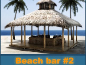 beach bar 2 Modelo 3D