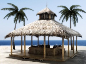 beach bar 2 3D 모델