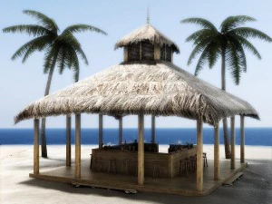 beach bar 2 3D Model